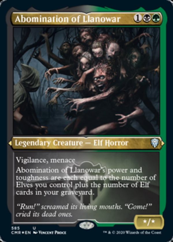 Abomination of Llanowar (Etched) [Commander Legends] For Cheap