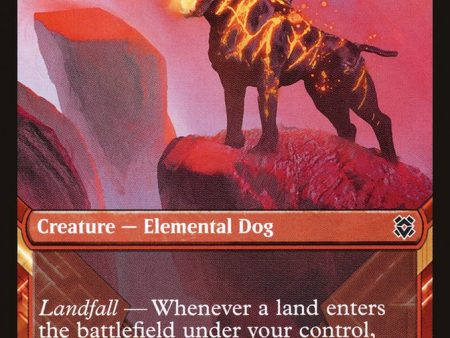 Akoum Hellhound (Showcase) [Zendikar Rising] on Sale