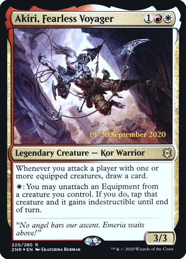 Akiri, Fearless Voyager [Zendikar Rising Prerelease Promos] Cheap